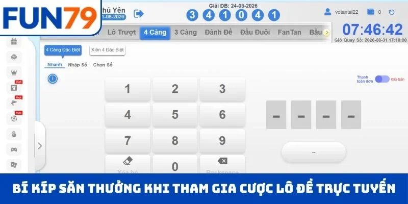 Xổ Số FUN79 Bí kíp săn thưởng khi tham gia cược lô đề trực tuyến