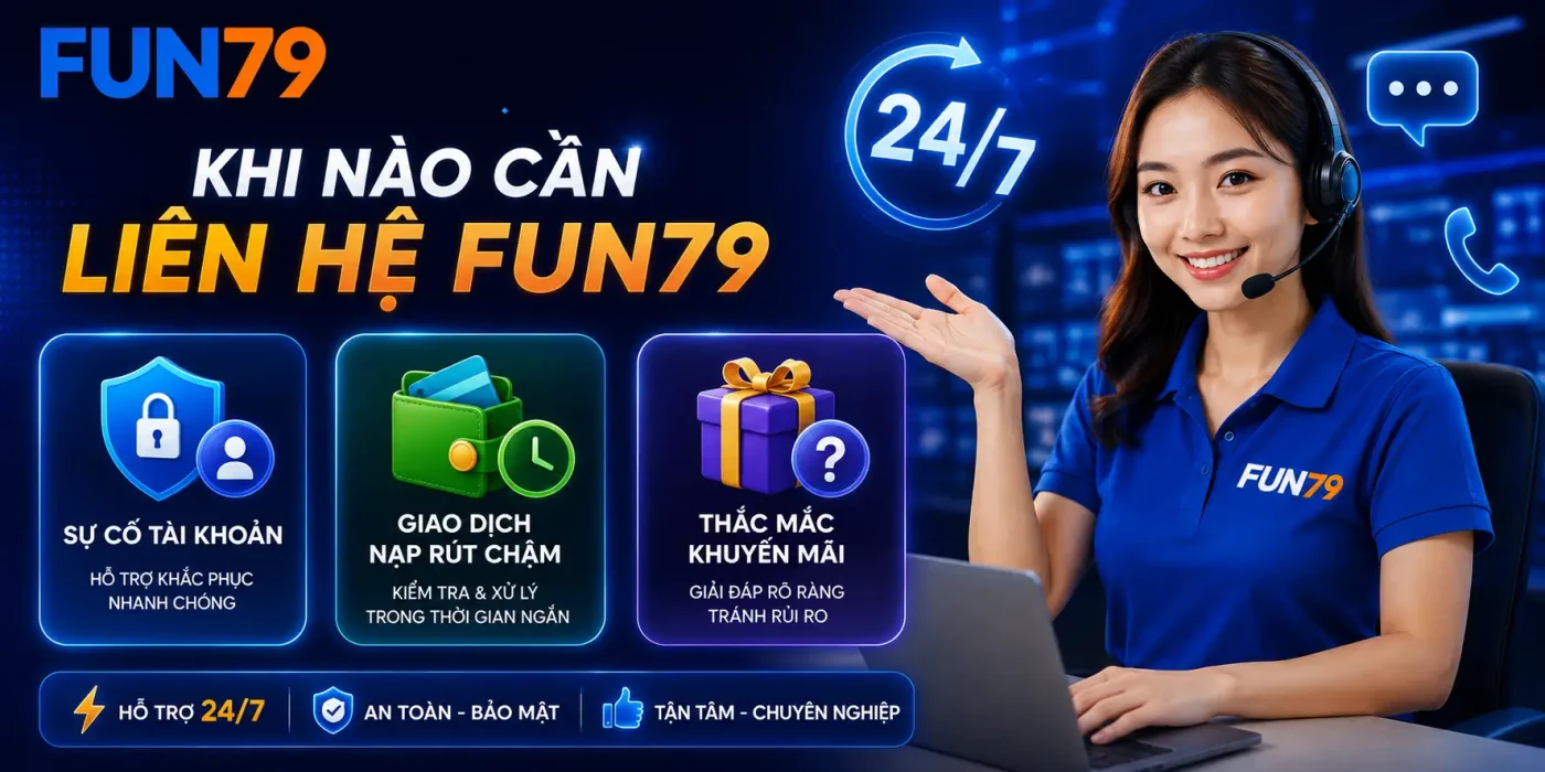 Liên Hệ Khi Nào Hội Viên Cần Tìm Đến Liên Hệ FUN79