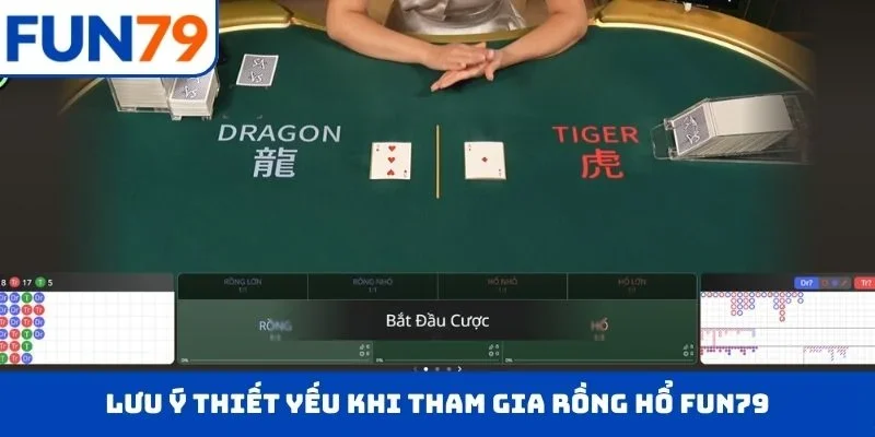 Lưu ý thiết yếu khi tham gia Rồng Hổ FUN79