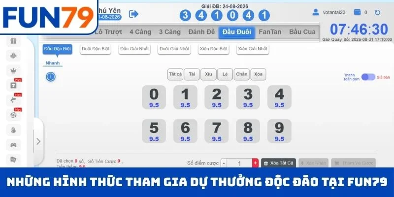 Xổ Số FUN79 Những hình thức tham gia dự thưởng độc đáo tại FUN79