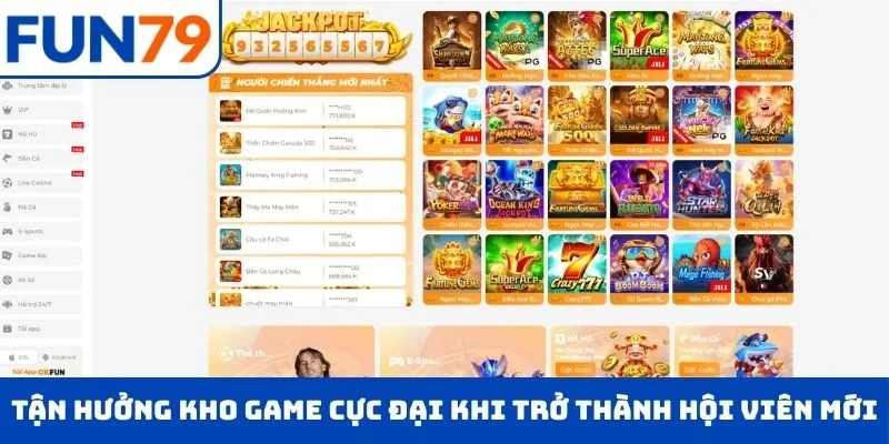 Tận hưởng kho game cực đại khi trở thành hội viên mới