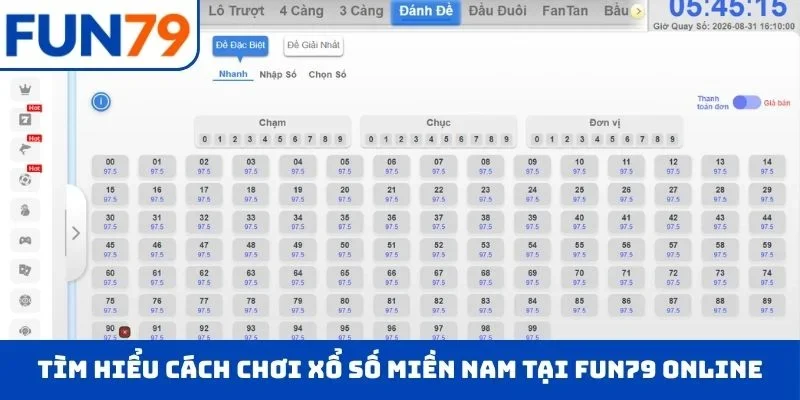 Tìm hiểu cách chơi xổ số miền Nam dễ dàng tại FUN79 online