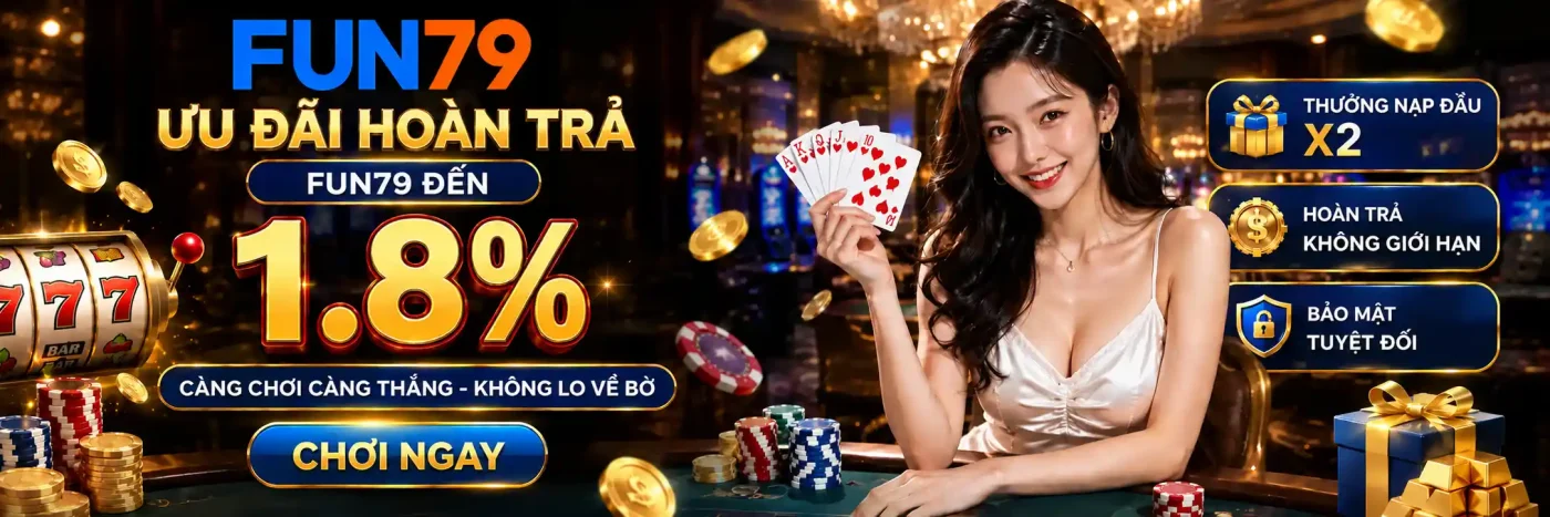 Ưu đãi hoàn trả FUN79 lên đến 1.8%